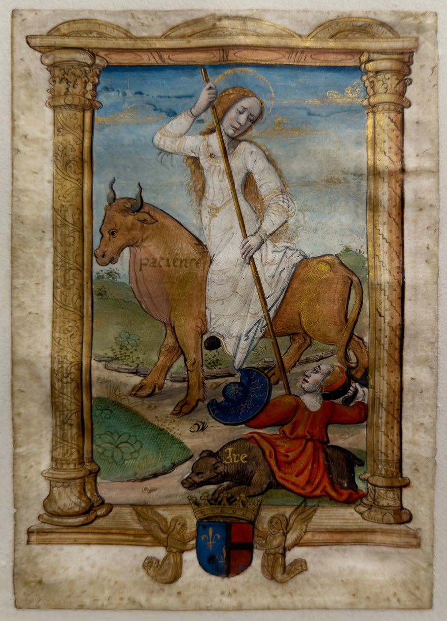 Türelem, én. Les rondeaux des vertus, 1515 után (festett és illuminált pergamen) alkotó: Jean Pichore