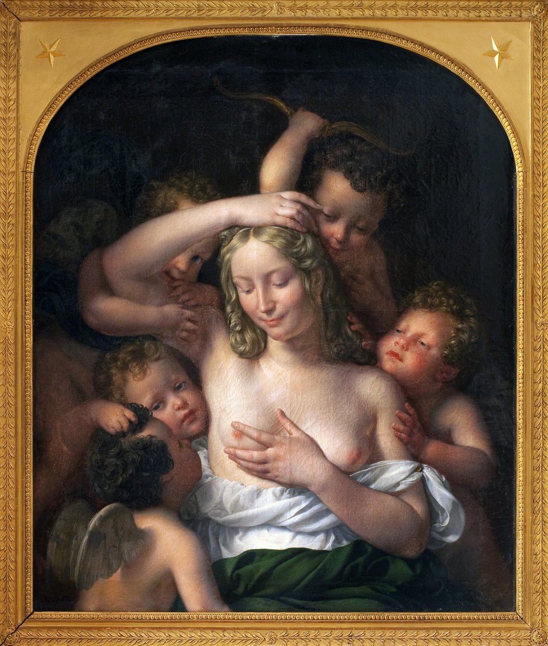 Nimfa és szerelem. Jean Pierre Granger (1779-1840) festménye, olaj, fa, 96,5 x 82 cm alkotó: Jean Pierre Granger
