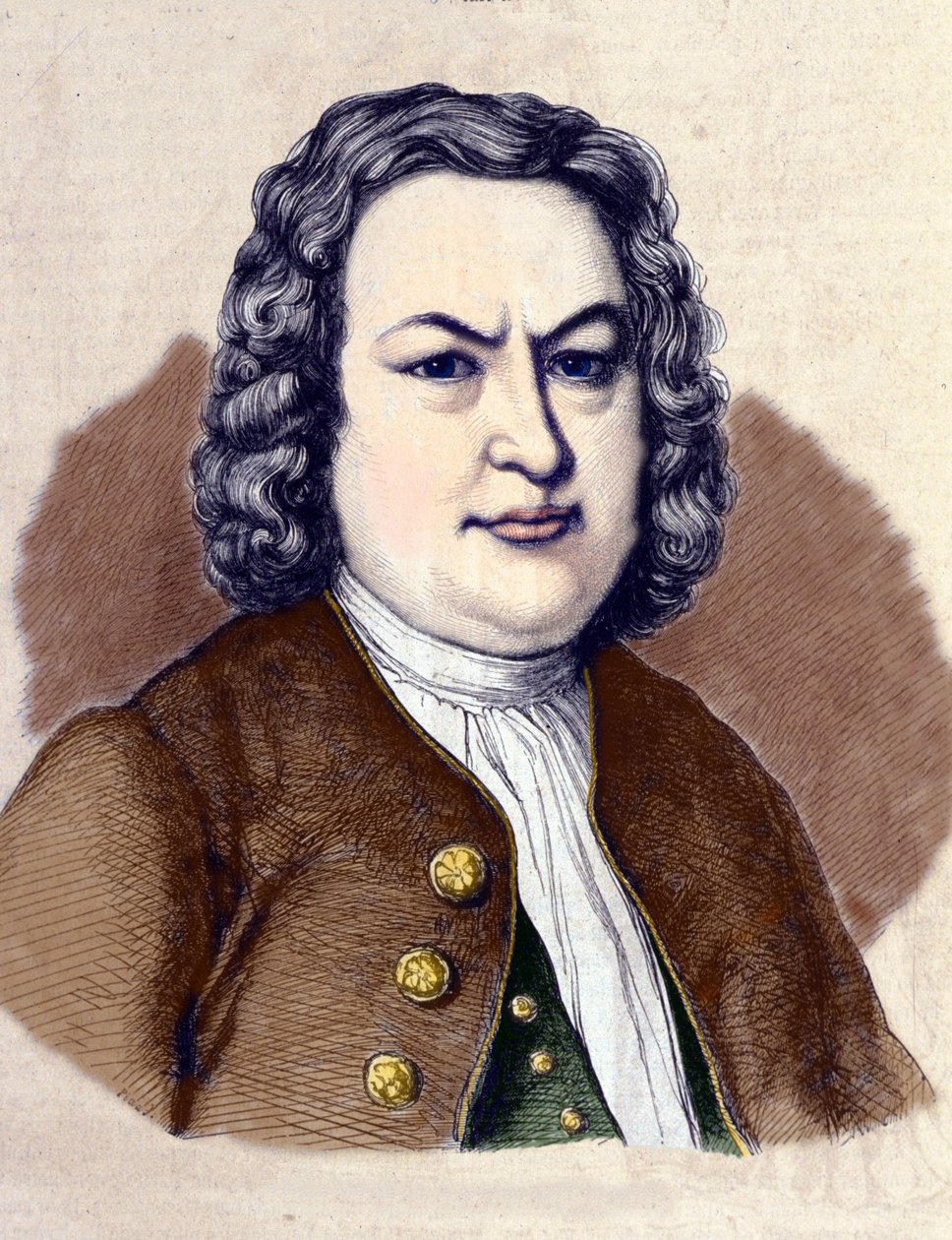 John Sebastien Bach portréja (Johann Sebastian Bach alkotó: Jean Pierre Laurens