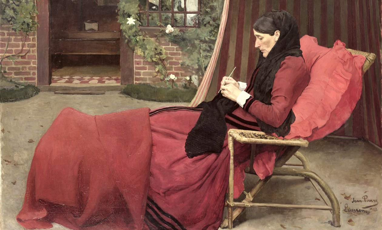 Anyám portréja, 1902 alkotó: Jean Pierre Laurens