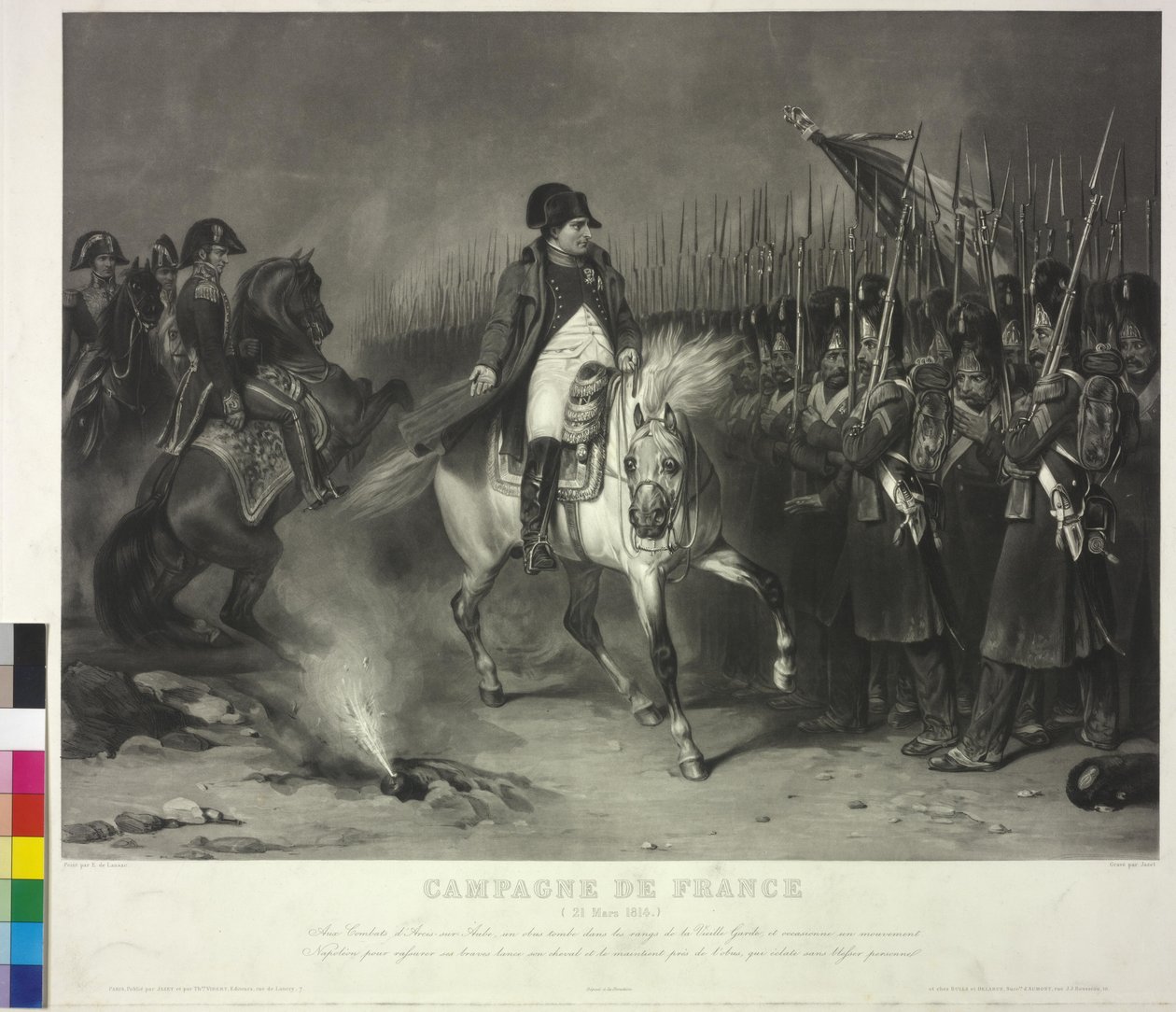 I. Bonaparte Napóleon francia császár (aquatinta) alkotó: Jean Pierre Marie Jazet