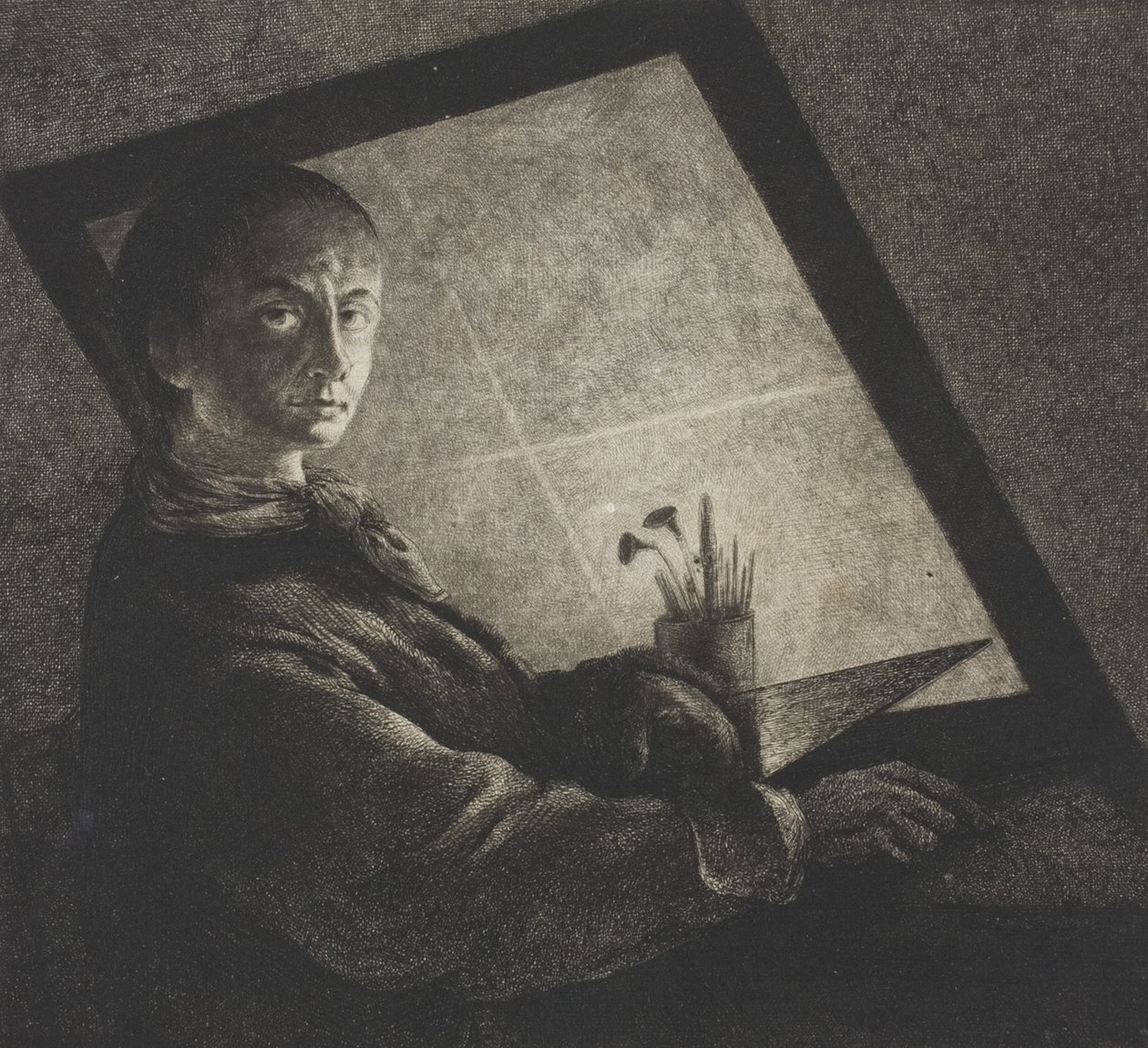 Önarckép, 1778 körül alkotó: Jean Pierre Norblin de La Gourdaine