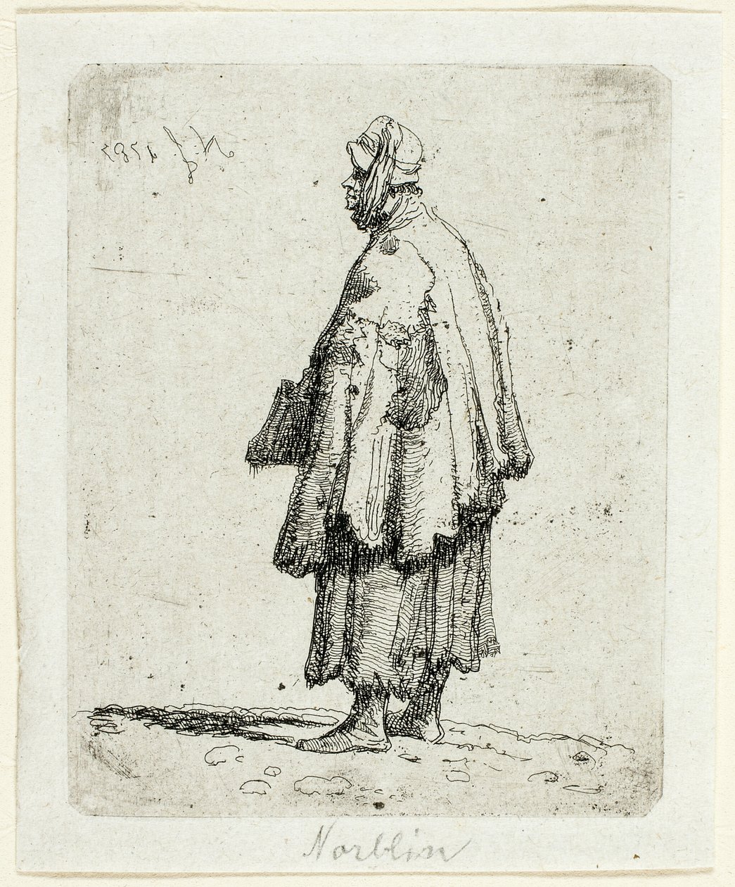 Koldus nő alkotó: Jean Pierre Norblin de La Gourdaine
