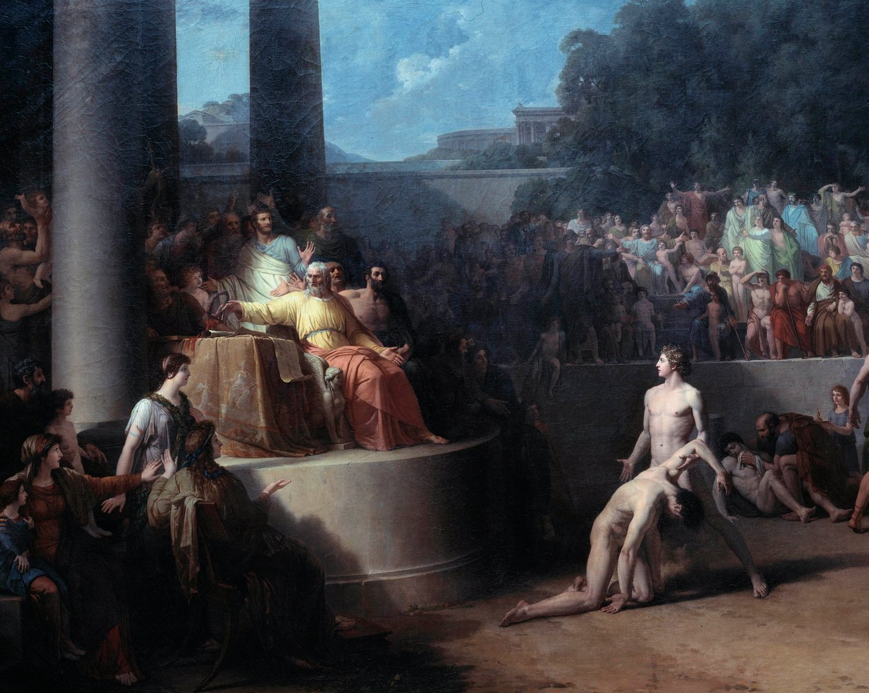 Jean Pierre Saint Ours (1752-1809) Olimpiai Játékok festménye, 18. századi Geneve, Művészeti és Történeti Múzeum alkotó: Jean Pierre Saint Ours