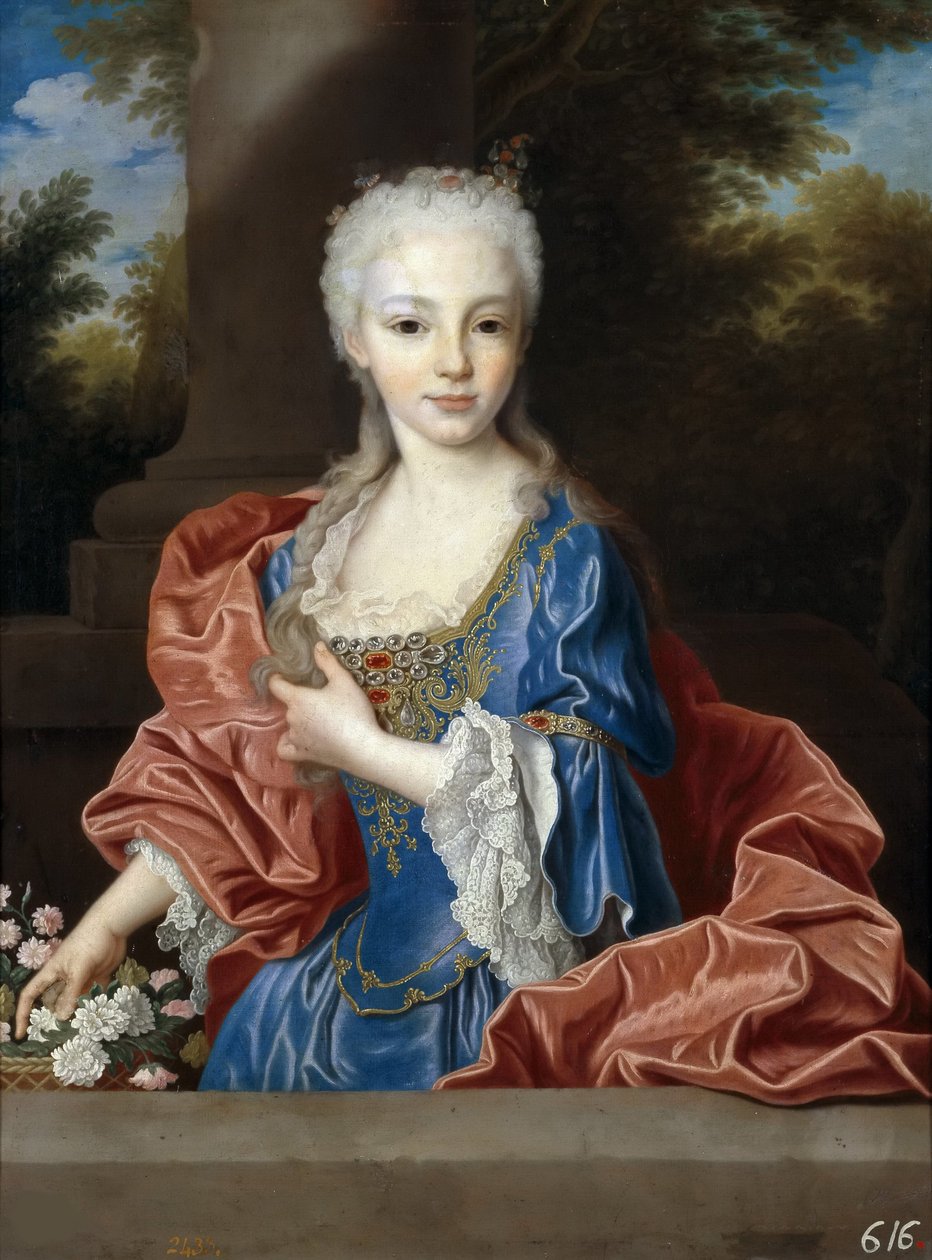 Mariana Victoria spanyol 1718-1781, 1725 előtt. alkotó: Jean Ranc