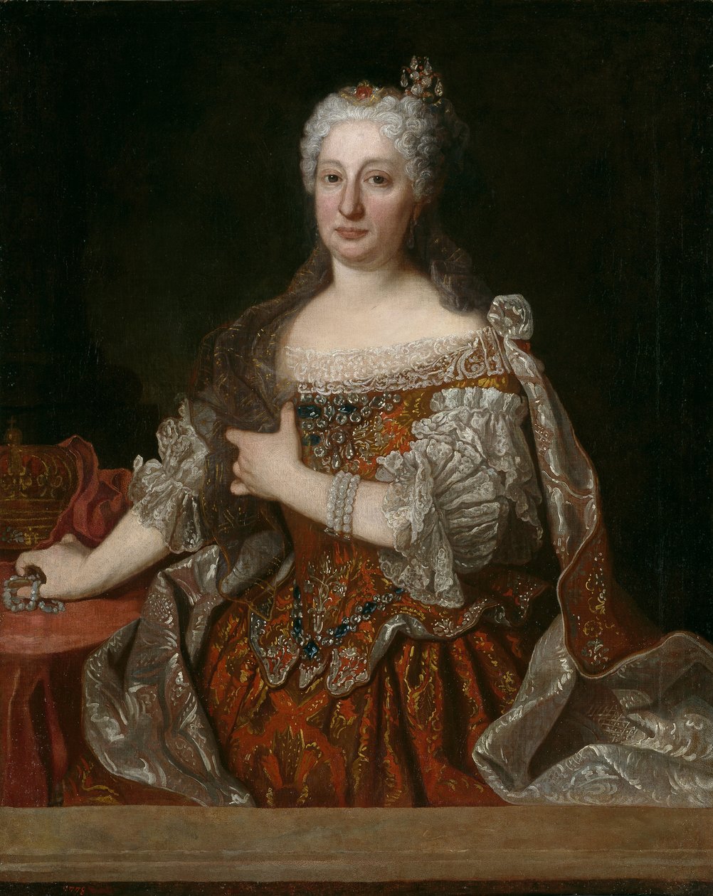 Mária Anna osztrák főhercegnő portréja 1683-1754, portugál királynő, kb. 1729 alkotó: Jean Ranc
