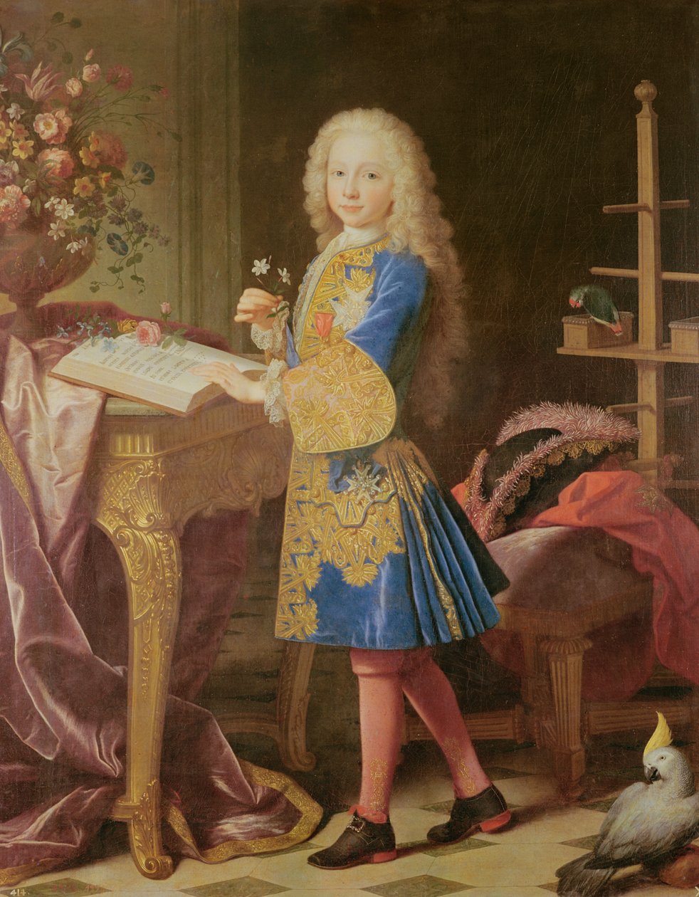 Bourbon Károly portréja, 1725-35 körül (olaj, vászon) alkotó: Jean Ranc