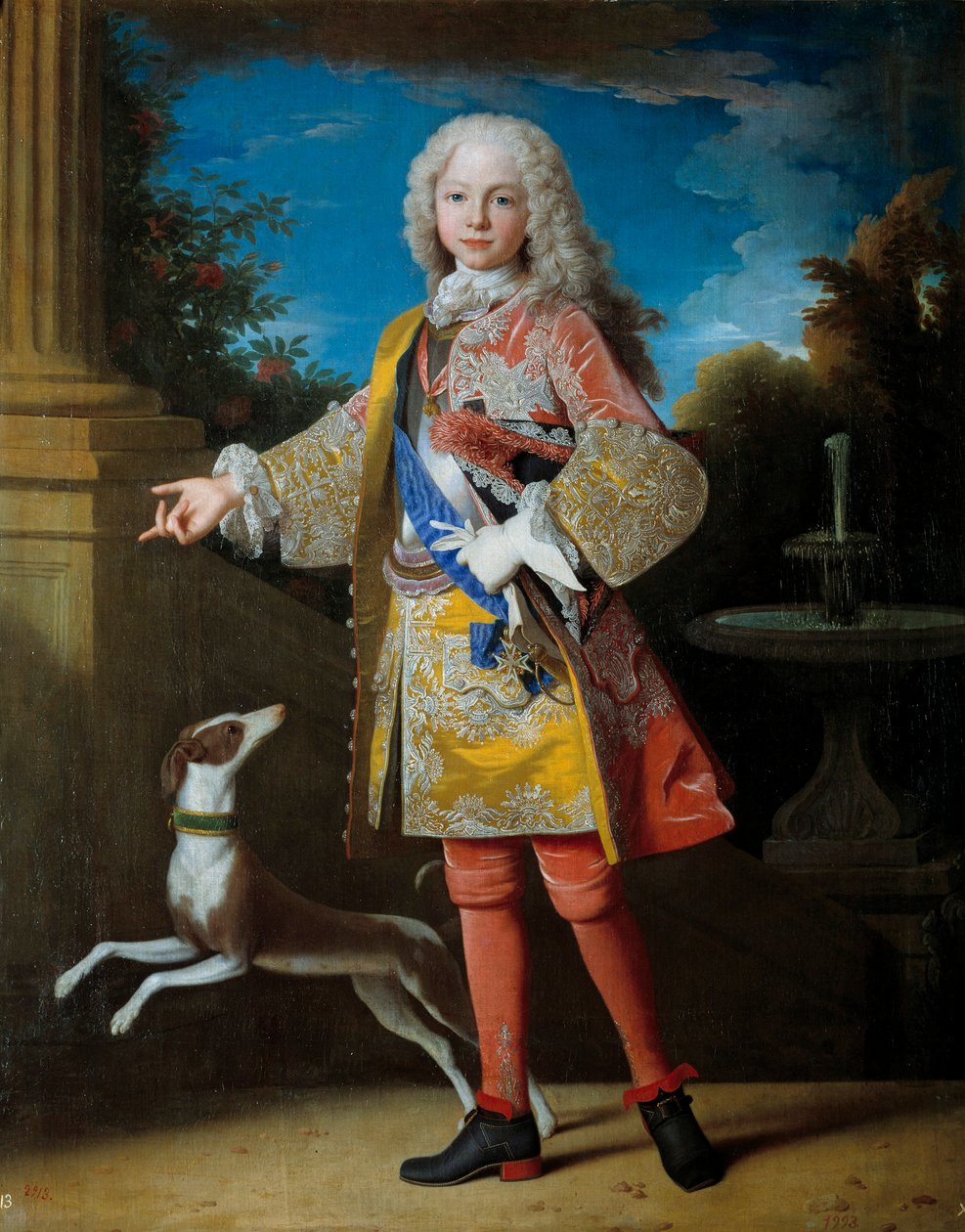Ferdinand de Bourbon, Asztúria hercegének portréja: Jövő Ferdinánd VI dit le Sage (1713-1759), spanyol király, Jean Ranc (1674-1735) festménye. 18. század, Prado Múzeum Madrid – Bourbon Ferdinánd portréja, Asztúria hercege, néhai VI. Ferdinánd alkotó: Jean Ranc