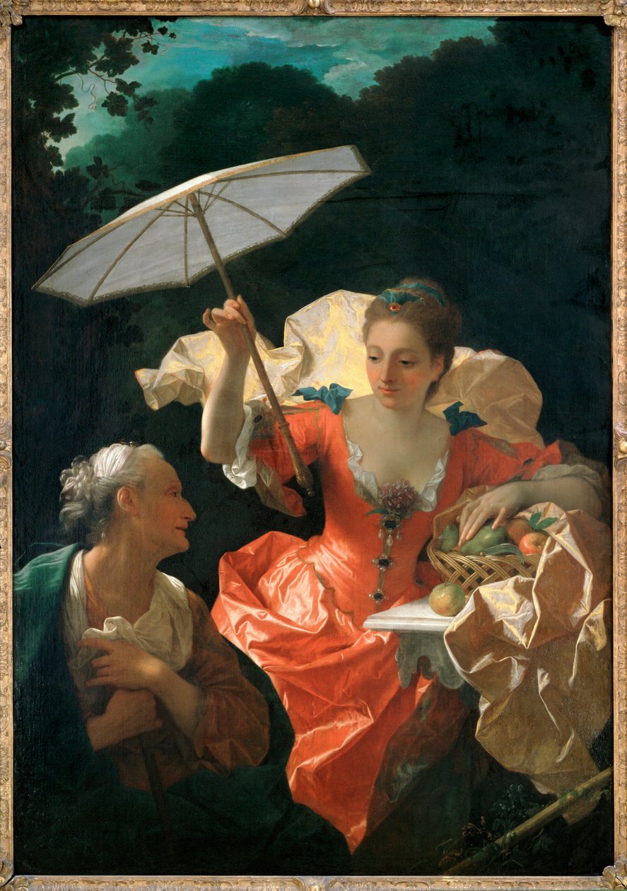 Vertumna és Pomona (festmény vászonra) alkotó: Jean Ranc