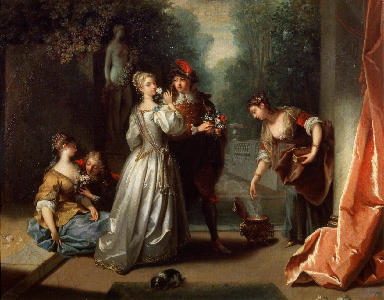 Illat az 1720-as évek végén vagy az 1730-as évek elején Az öt érzék című sorozatból. alkotó: Jean Raoux