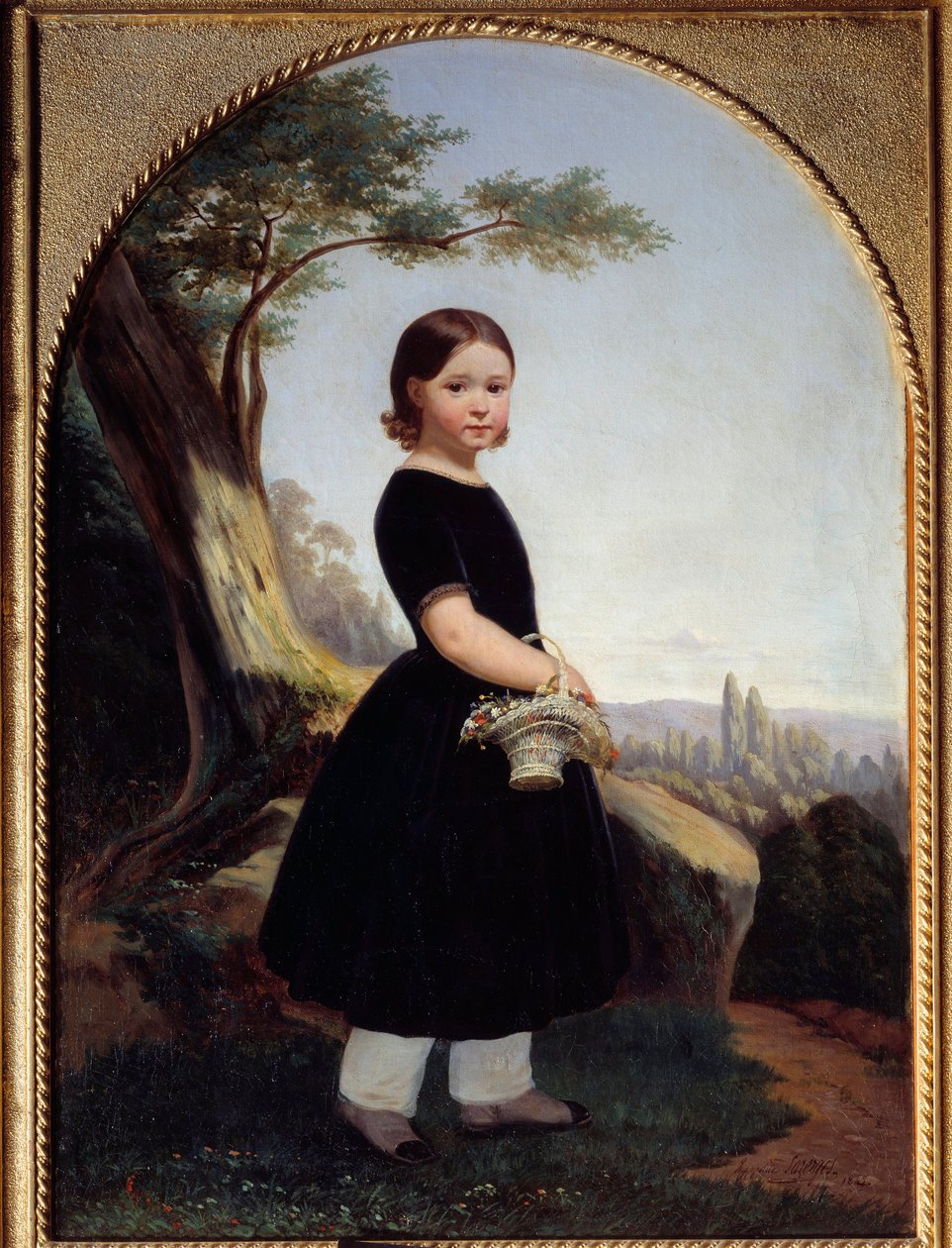 Egy kislány portréja (Esther Debost) Esther Debost, a művész unokatestvére. Hippolyte Lazerges (1817-1887) festménye 1843 V. 0,81x0,61 m Rouen, musee des Beaux Arts alkotó: Jean Raymond Hippolyte Lazerges