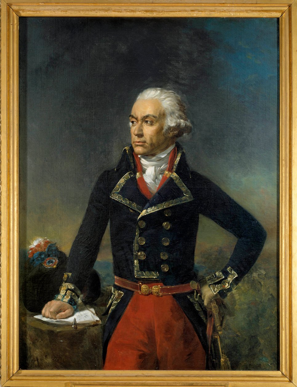 Charles Francois Dumouriez, a Northern Armee fővezérének portréja 1792 (1739-1823) Jean-Sebastien Rouillard (1789-1852) festménye 1835 V. 1,35x1 m. alkotó: Jean Sebastien Rouillard