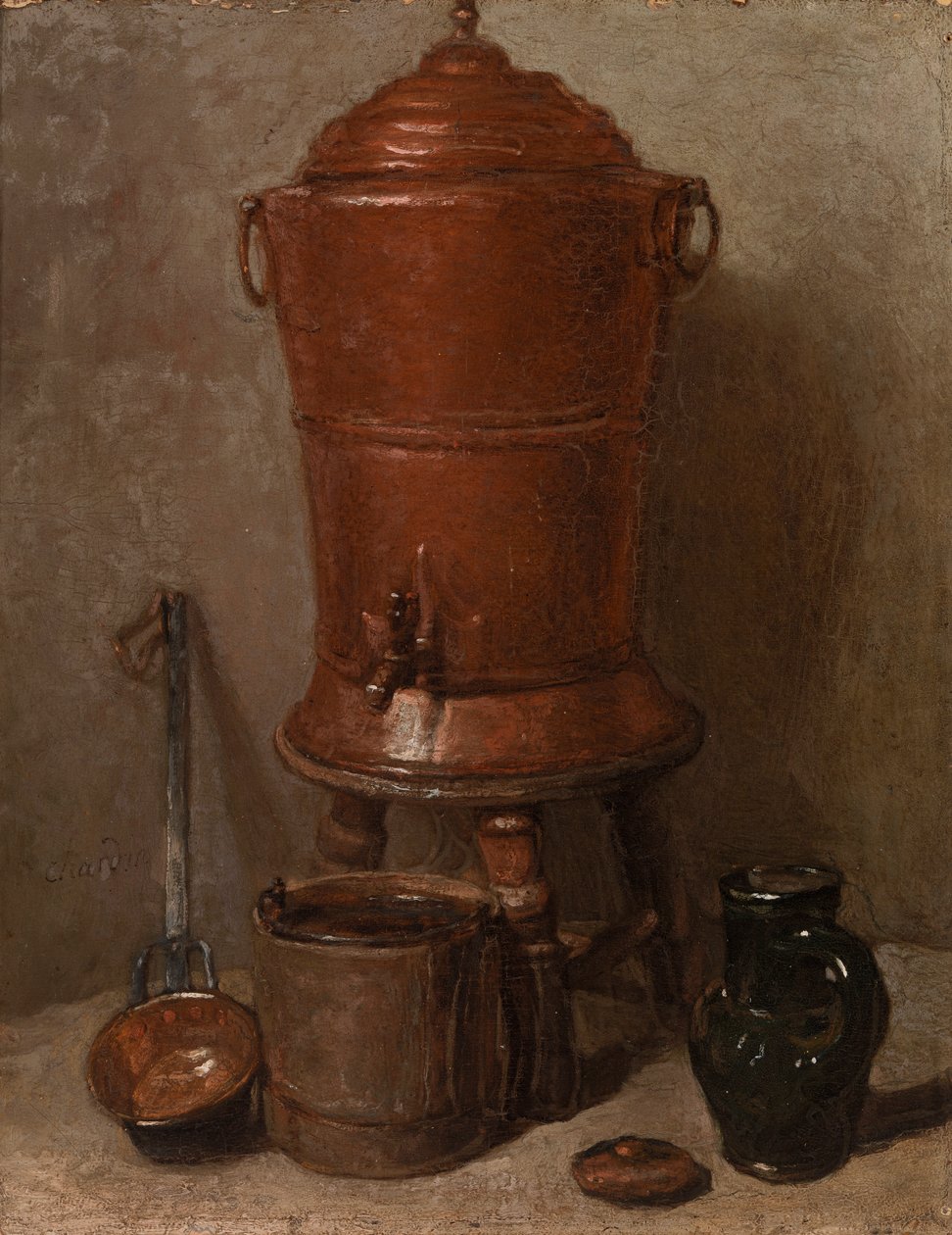 A réz vizes urna alkotó: Jean Baptiste Simeon Chardin