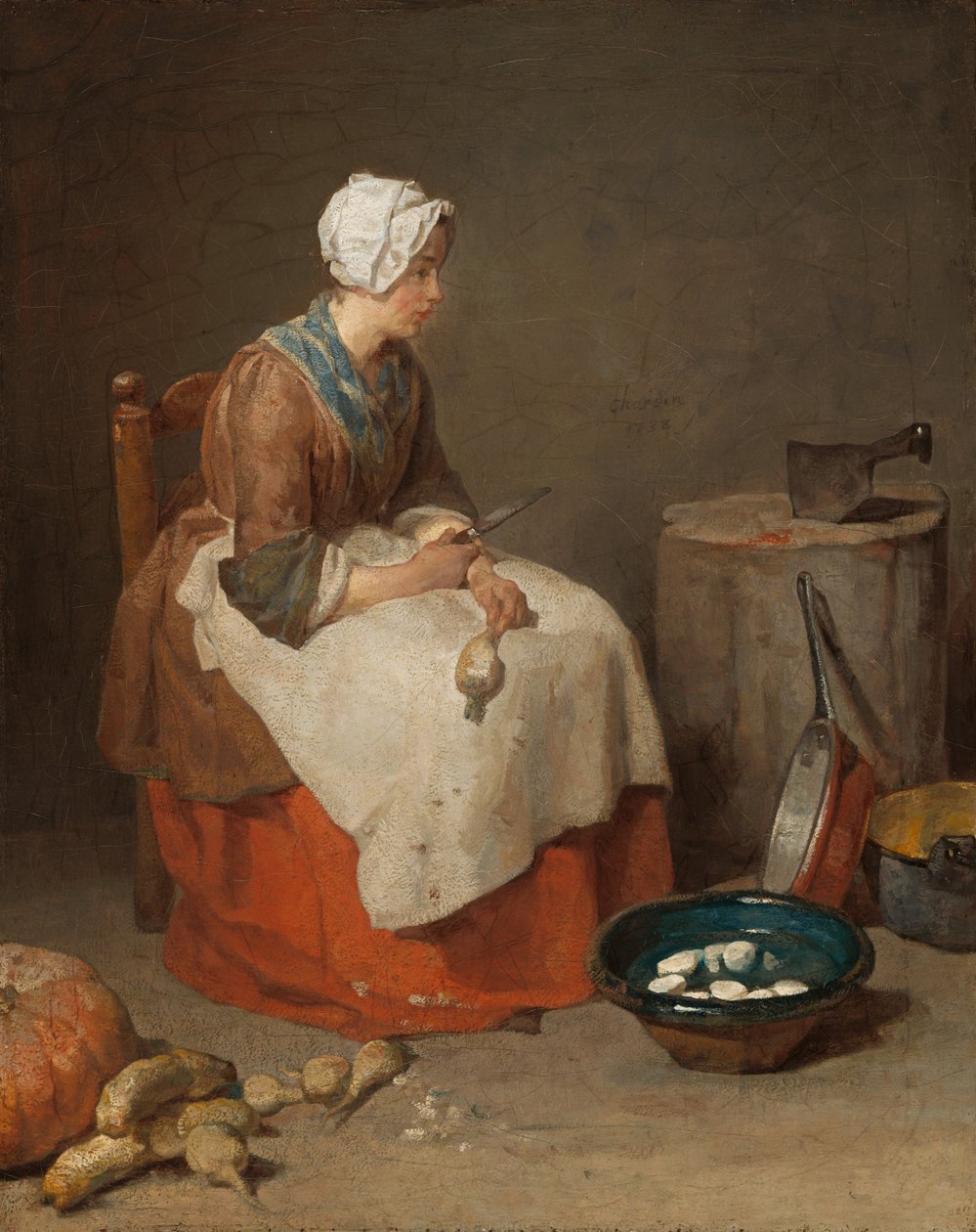 A konyhalány, 1738. alkotó: Jean Baptiste Simeon Chardin