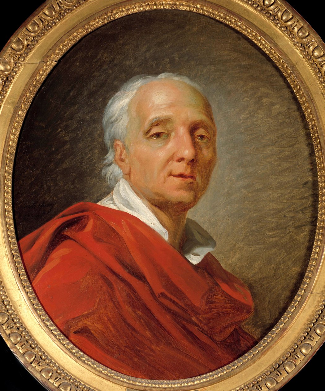 Siecle des Lumieres: "" Denis Diderot (1713-1784), író és filozófus portréja "" Jean Simon Berthelemy (1743-1811) festménye 1784 Dim. 0,55 x 0,46 m. Párizs, Musee Carnavalet alkotó: Jean Simon Berthelemy