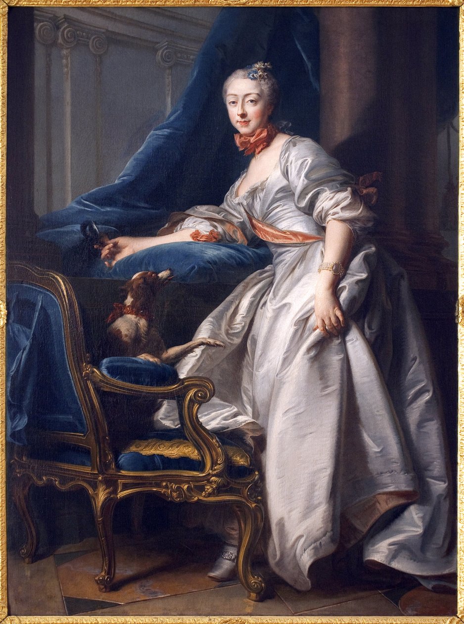 Marie Anne de Montboisier Beaufort Canillac, de Caumont márki portréja. Jean Valade (1709-1787) festménye, Olaj, vászon alkotó: Jean Valade