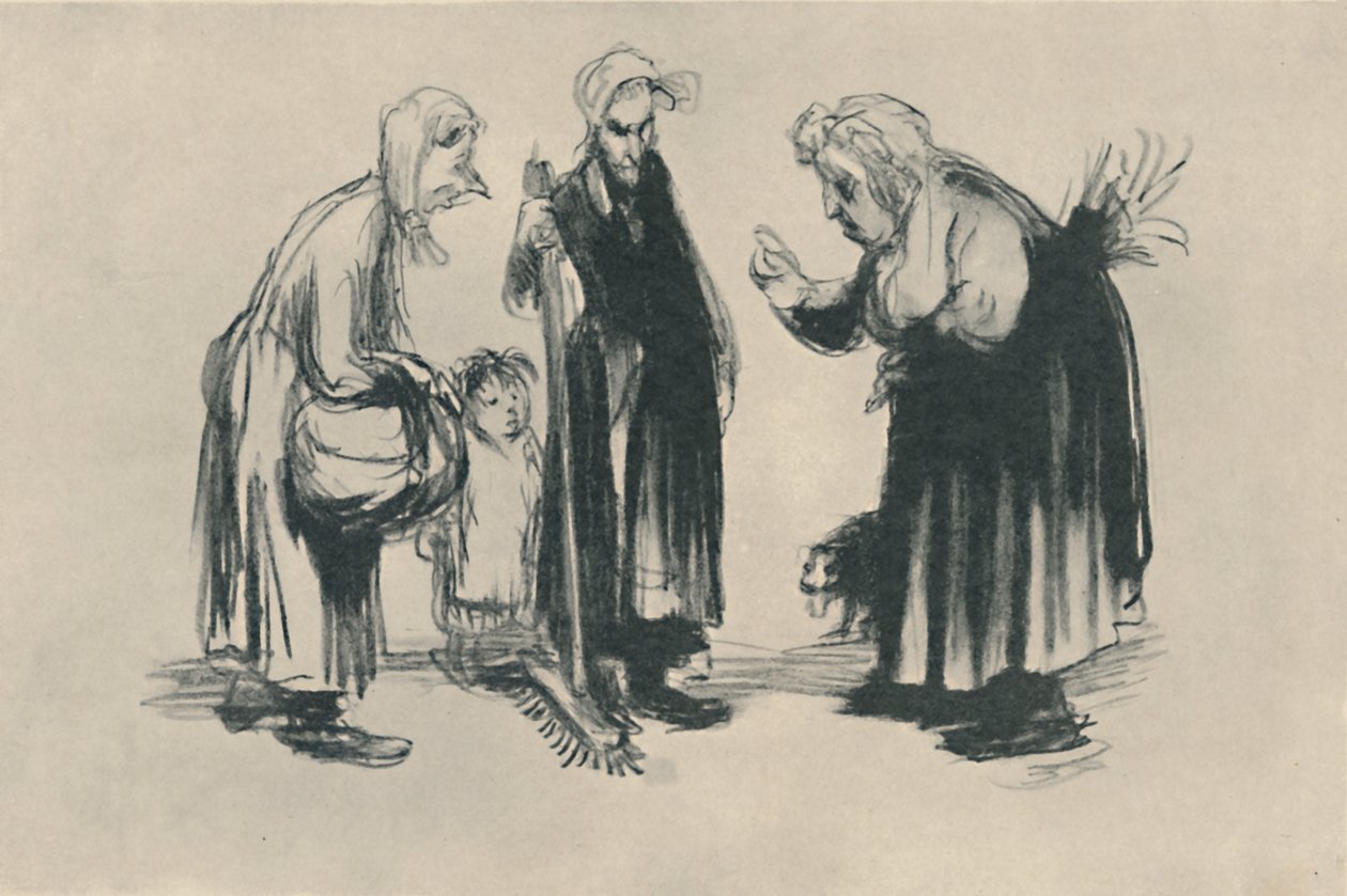 A regény a La Portière-ben, 1919 alkotó: Jean Veber