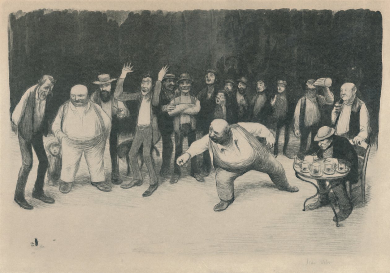 The Players Of Corks, 1919 alkotó: Jean Veber
