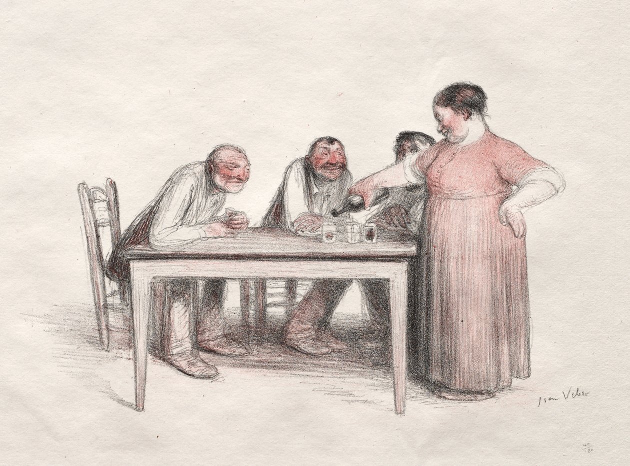 A pohár bor alkotó: Jean Veber