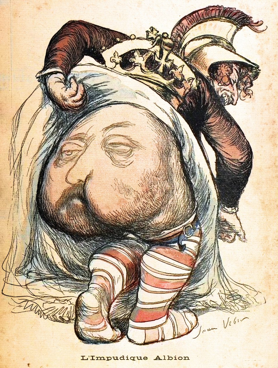 The Immorbid Albion – VII. Edward”. Jean Veber rajzfilmje a búr háborúról – „L