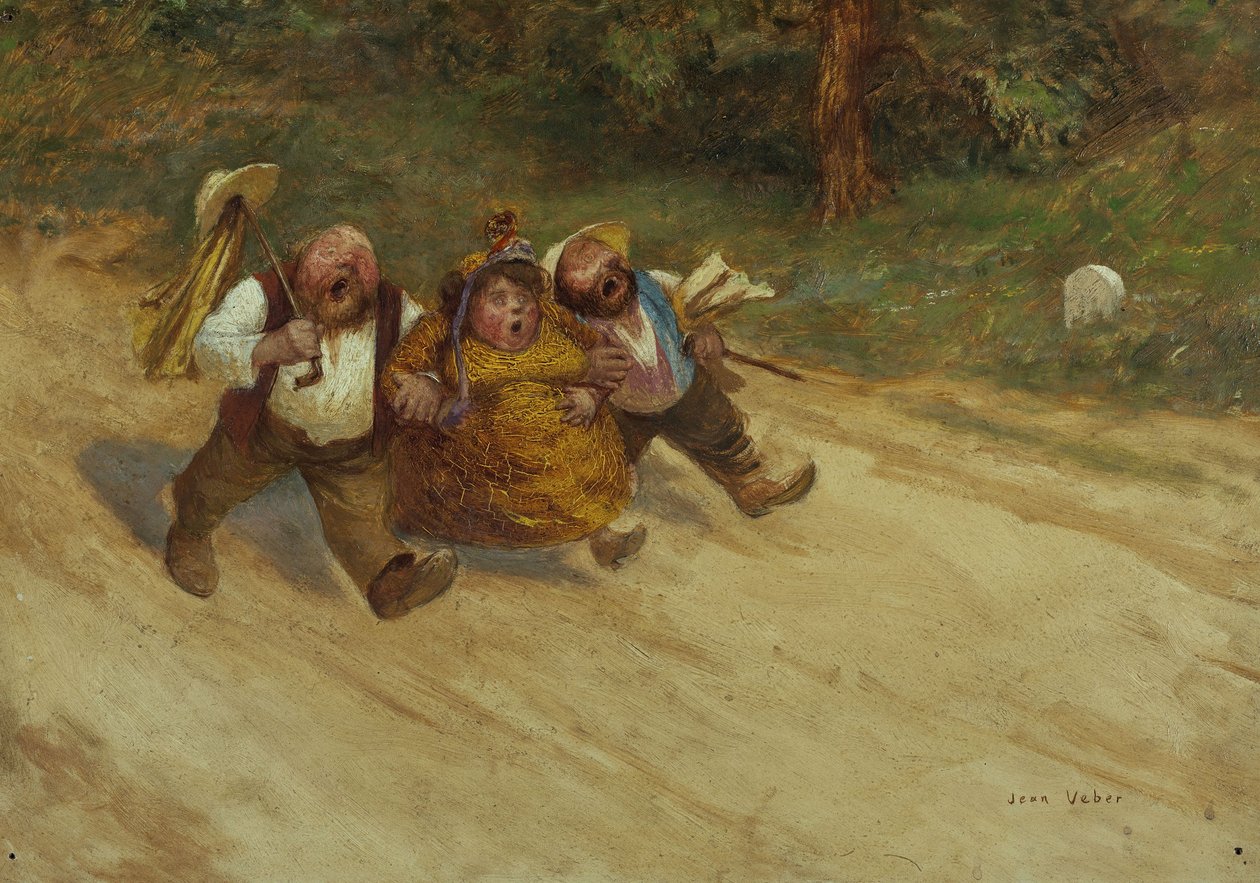 Három jó barát, 1902 körül (olaj) alkotó: Jean Veber