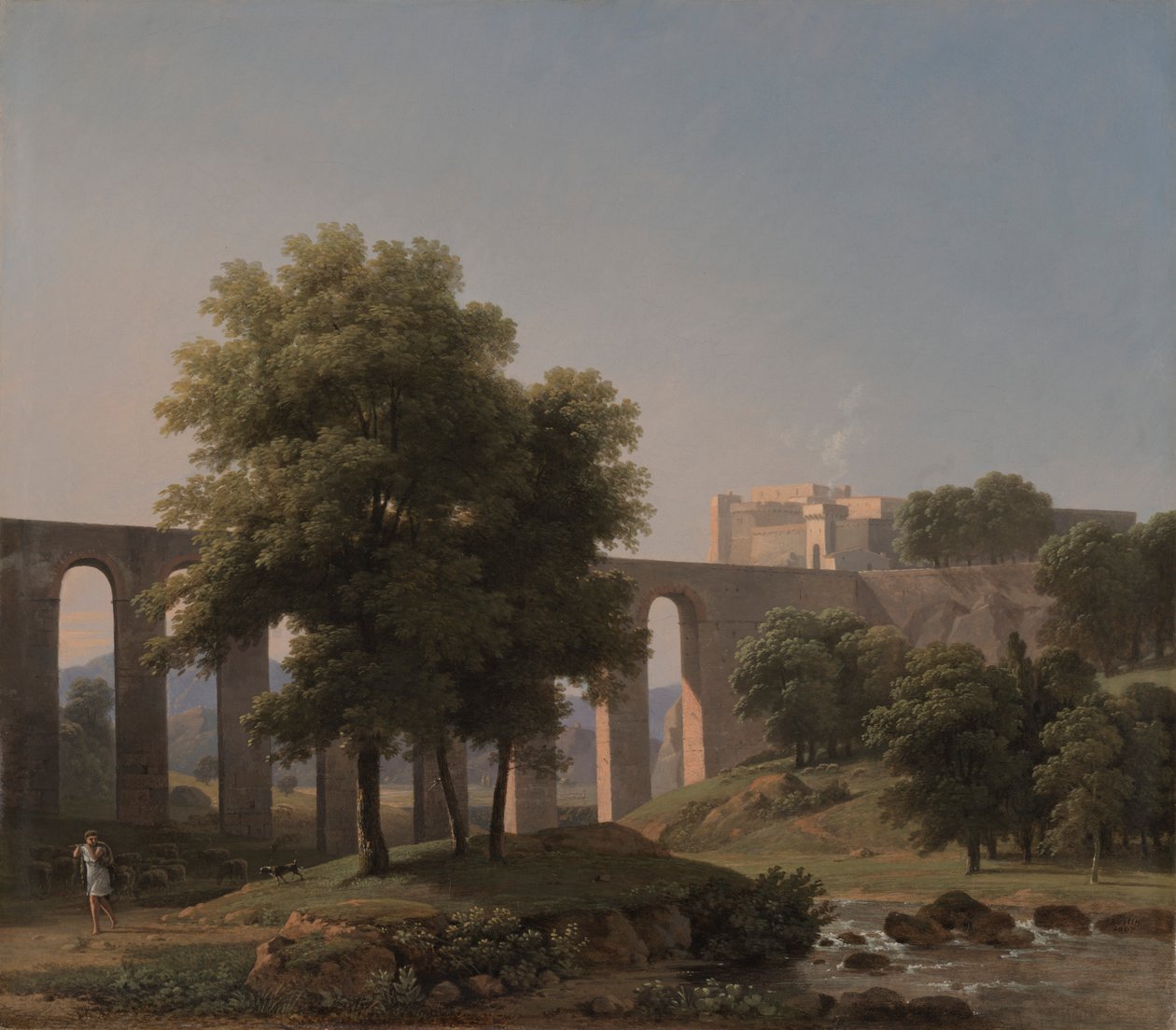 Vízvezeték egy erőd közelében, 1807. alkotó: Jean Victor Bertin