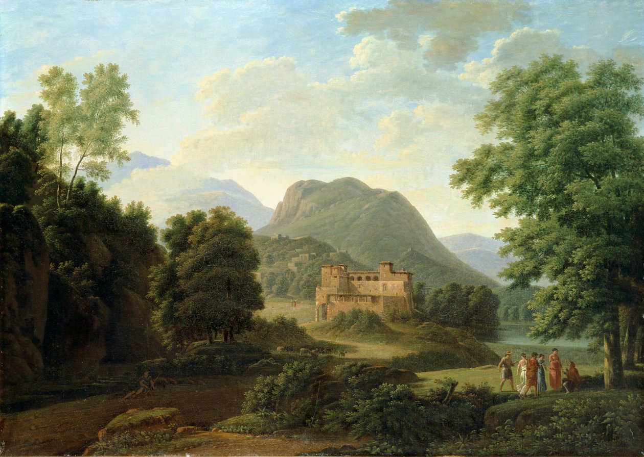 Toszkán táj, 1827 alkotó: Jean Victor Bertin