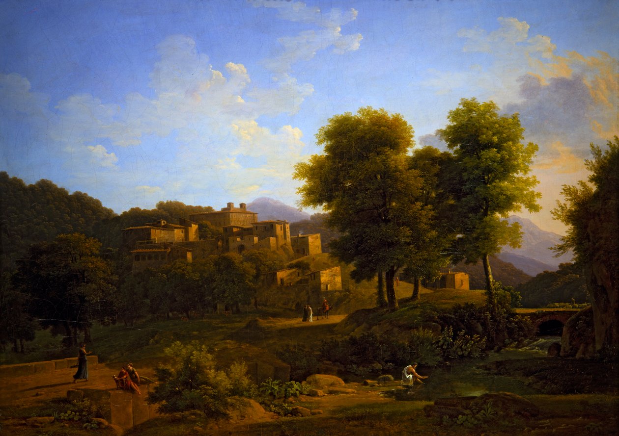 A Sabine Hills-i város látképe alkotó: Jean Victor Bertin