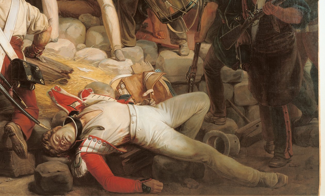 Harc a Hotel de Ville-ben, 1830. július 28., 1833. (39427. részlet) alkotó: Jean Victor Schnetz