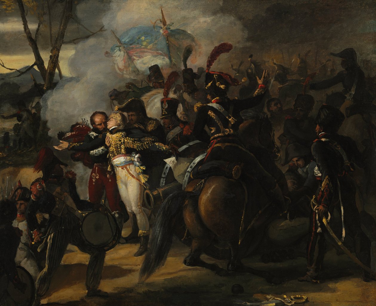 Colbert tábornok halála, 1809-10 körül (olaj, szövet) alkotó: Jean Victor Schnetz