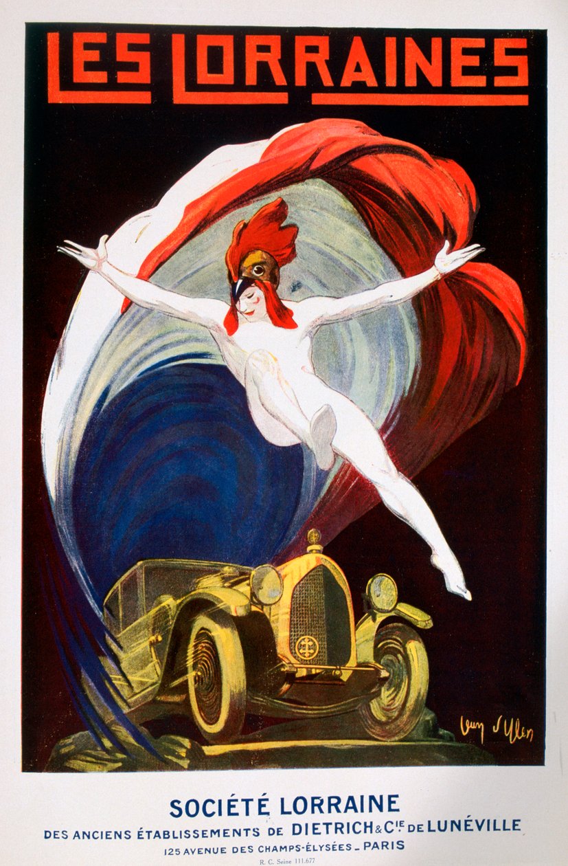 „Les Lorraine”, plakát a Lorraine Társaság számára, 1925 alkotó: Jean Villemot