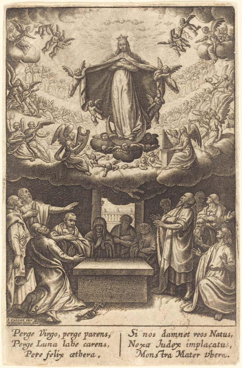 A Szűz mennybemenetele alkotó: Jean Waldor after Jacques Callot