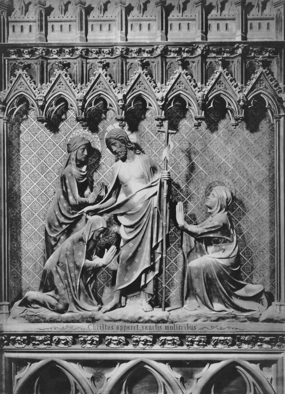 Katedrális, belső tér, kórus paraván, Jézus Krisztus és a szent asszonyok, 1340-51 körül (polikróm kő) alkotó: Jean and Jean Le Boutellier Ravy