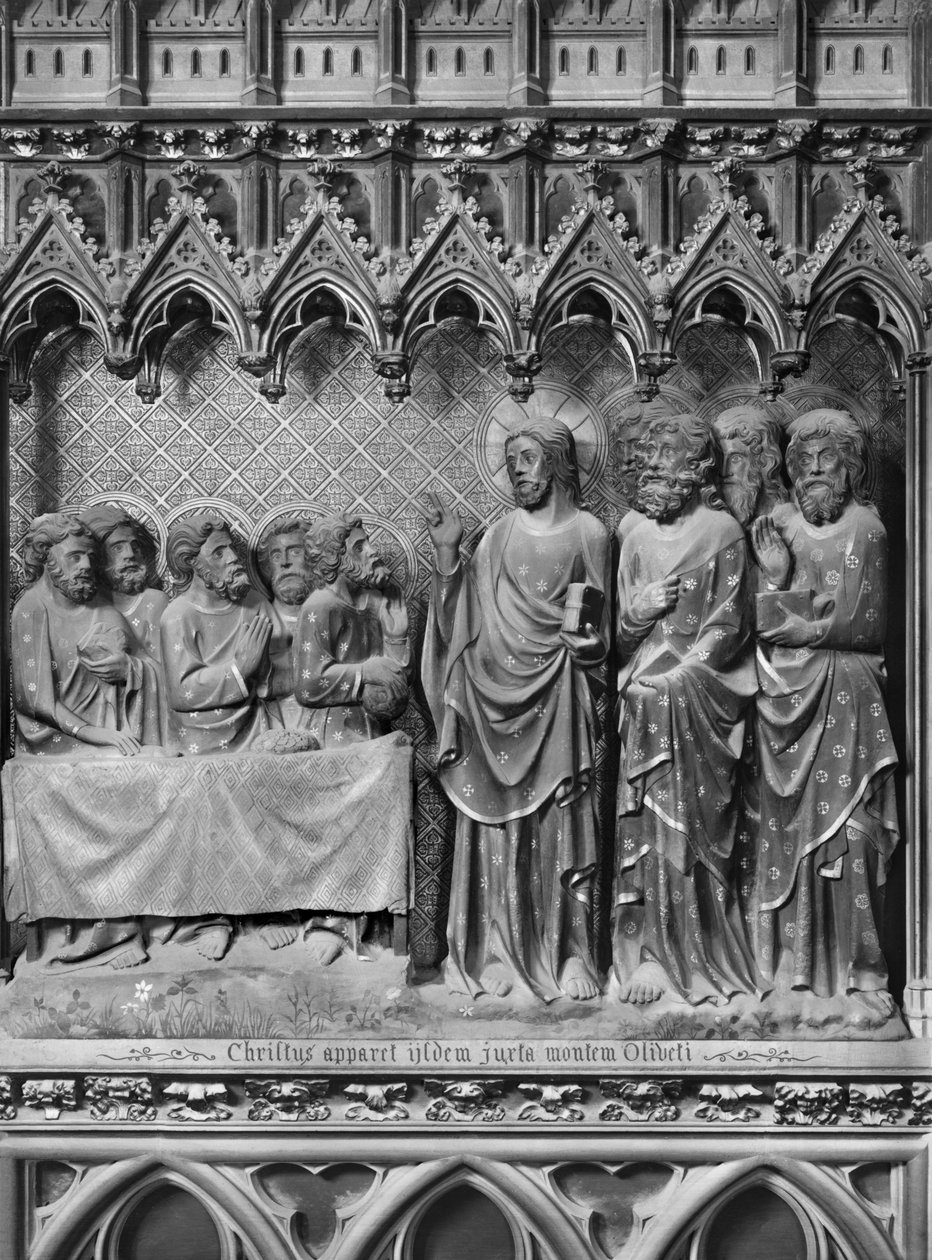 Katedrális, belső tér, kórus paraván, Jézus Krisztus megjelenése az Olajfák hegyén, 1340-51 körül (polikróm kő) alkotó: Jean and Jean Le Boutellier Ravy