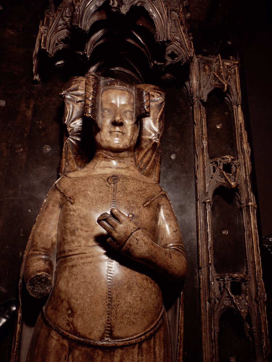 Hainaulti Philippa képmása (alabástrom) alkotó: Jean de Liege