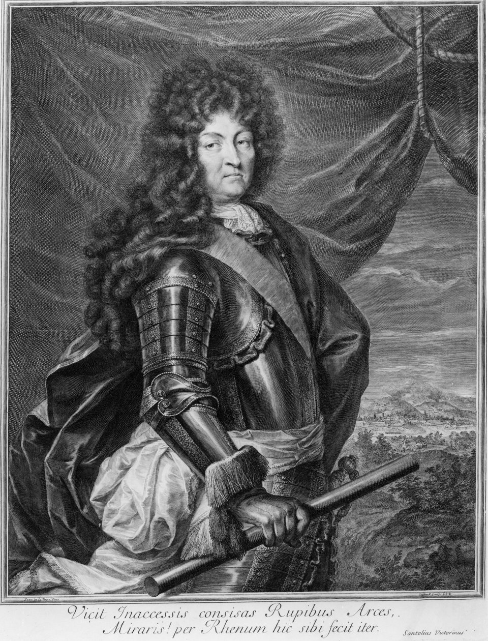 XIV. Lajos (1638-1715) portréja, amelyet Gerard Edelinck (1640-1707) vésett alkotó: Jean de la Haye