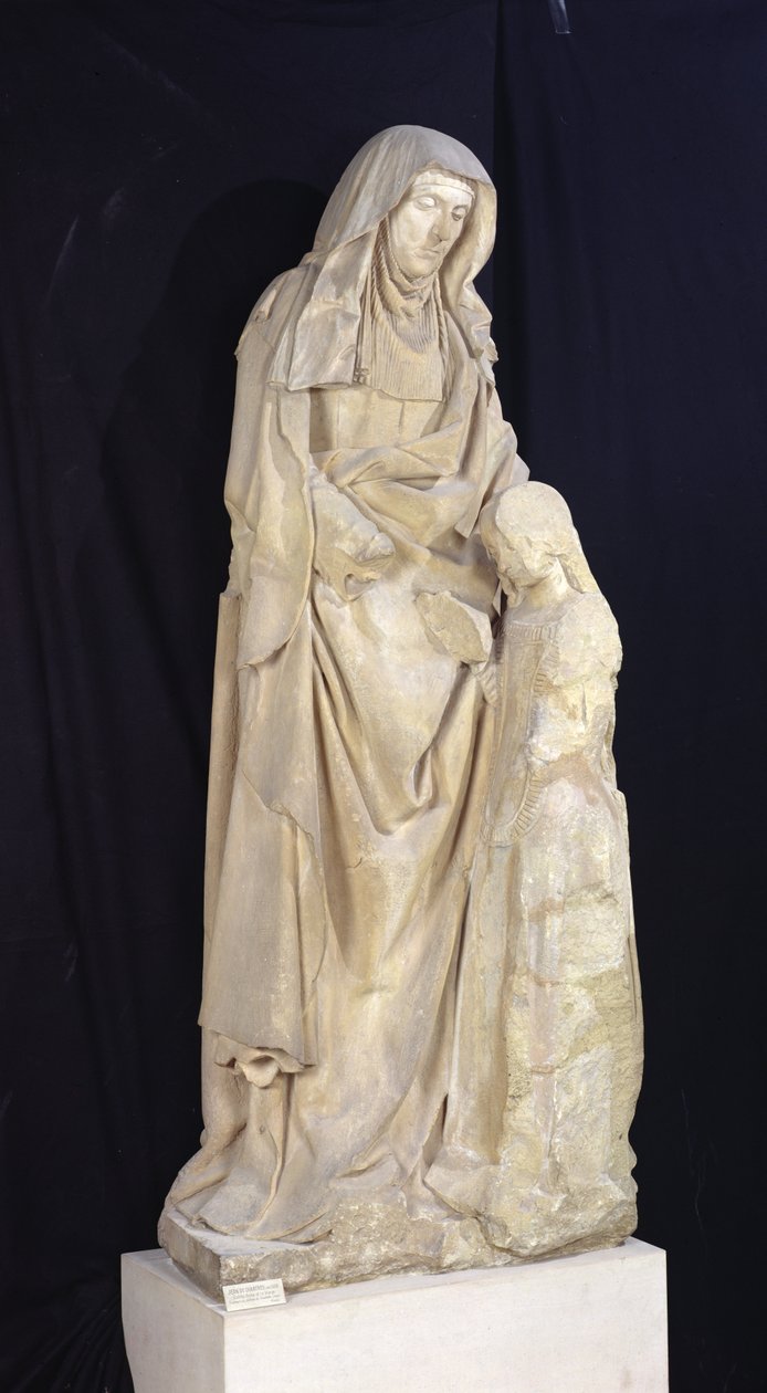Szűzanya tanító Szent Anna a Chateau des Ducs de Bourbon-ból, Chantelle, 1500-2003 körül alkotó: Jean fl.c.1465 c.1516 Guilhomet
