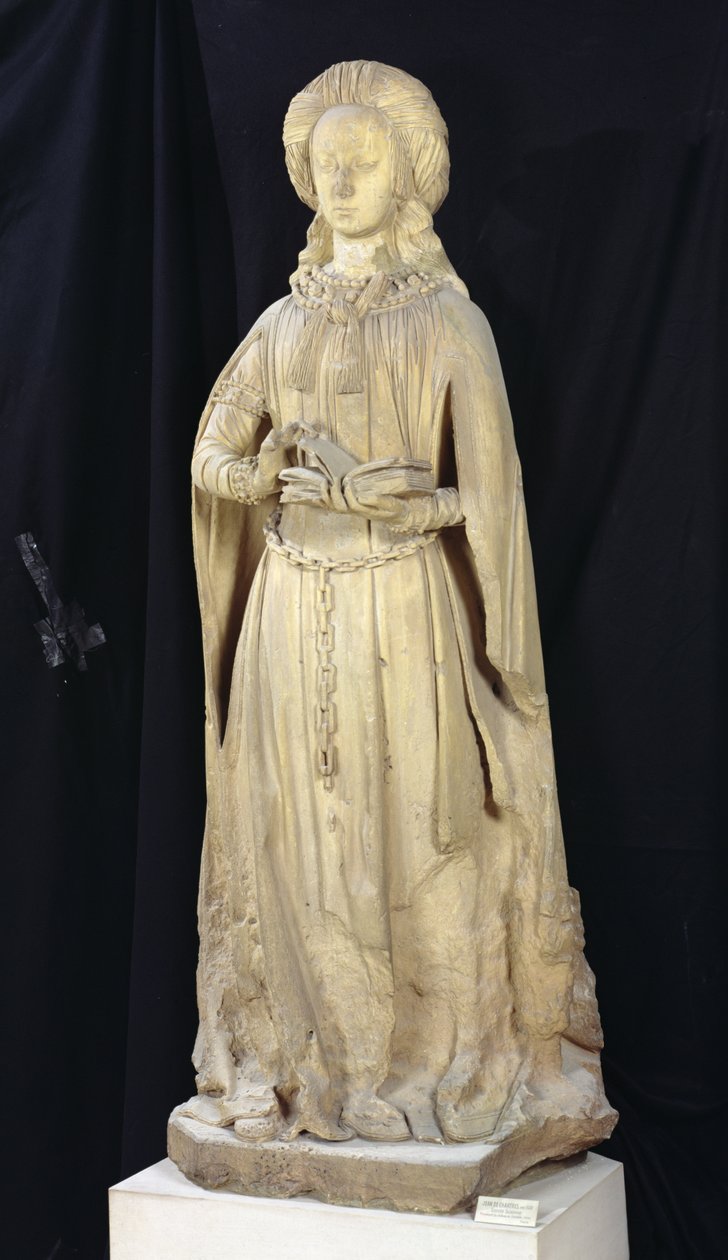 St. Suzanne, a Chateau des Ducs de Bourbon, Chantelle, 1500-2003 körül (mészkő) alkotó: Jean fl.c.1465 c.1516 Guilhomet