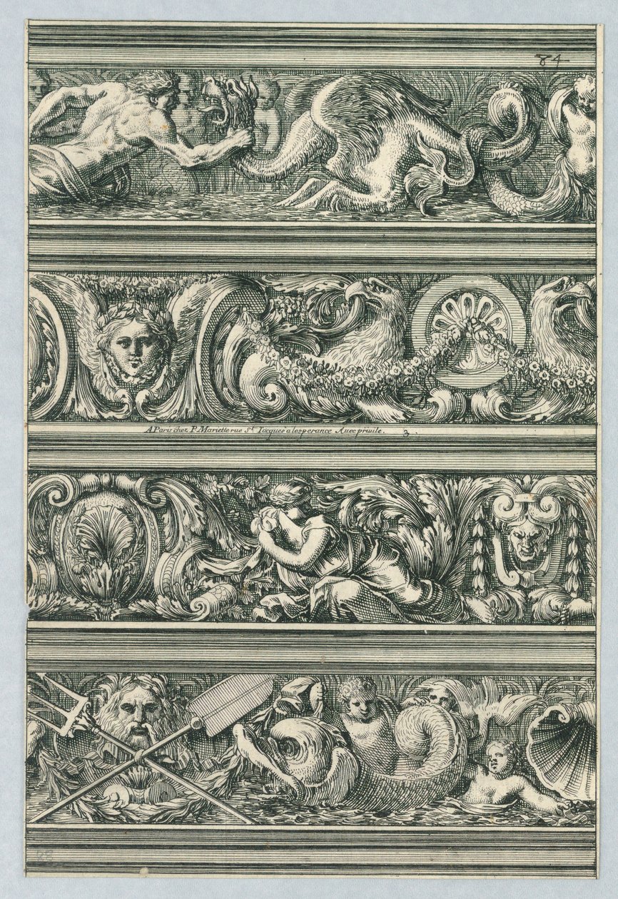A Frises pour les architraves, karnisok, et autres ornements d