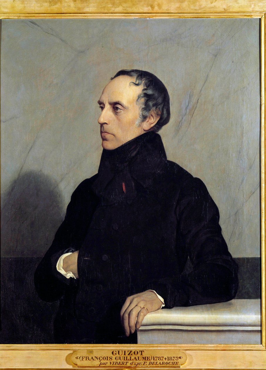 Francois Pierre Guillaume Guizot (1787-1874) miniszter és történész portréja Jehan Vibert (1840-1902) festménye, olaj, vászon alkotó: Jean or Jehan Georges Vibert