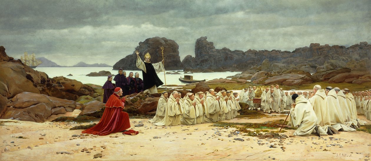 Az ereklyék visszatérése; Az ereklyék visszatérése, alkotó: Jean or Jehan Georges Vibert