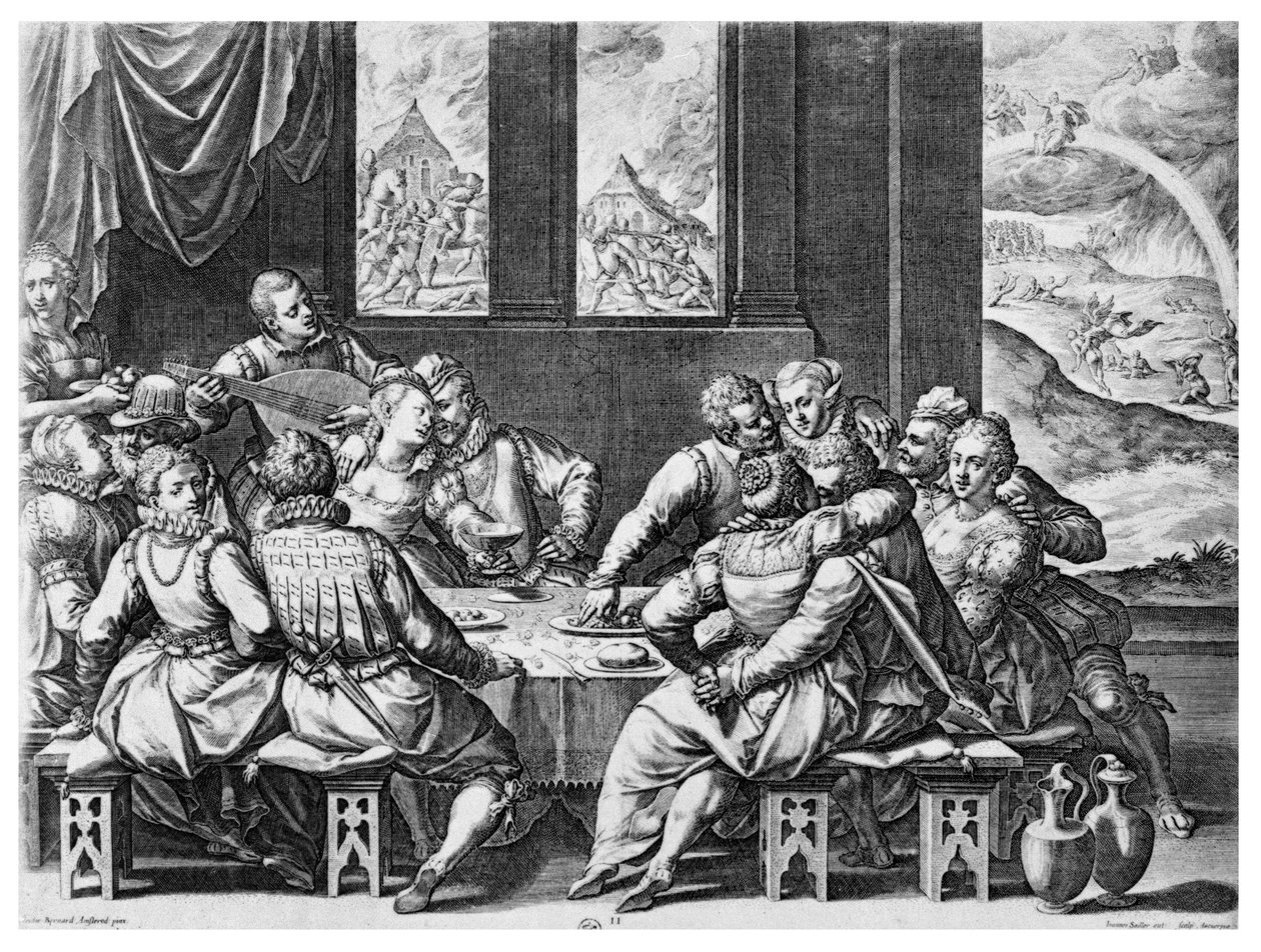 Élet Medici Katalin udvarában (1519-89), 16. század alkotó: Jean or Johann Sadeler
