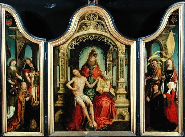 A Szentháromság triptichonja, 1513-18 alkotó: Jean the Elder Bellegambe