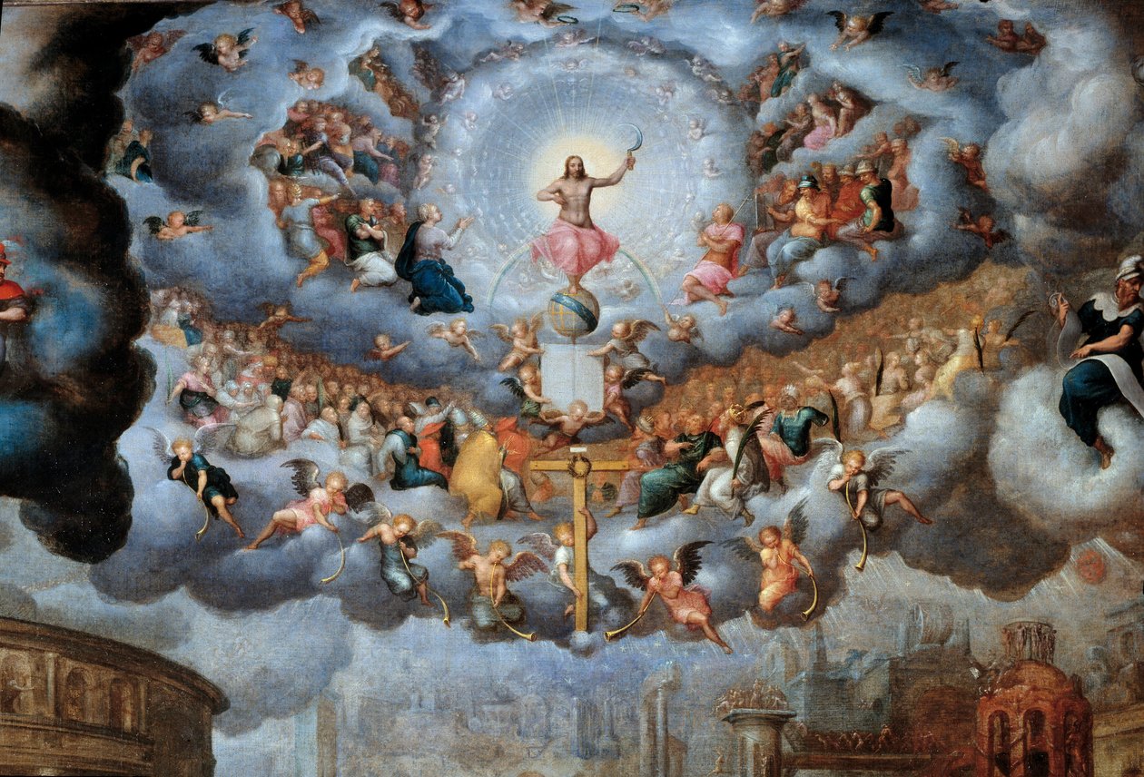 Az utolsó ítélet részlete. Jean Cousin, a fiú festménye (1522-1594) 16. századi V. 1,45x1,42 m alkotó: Jean the Younger Cousin