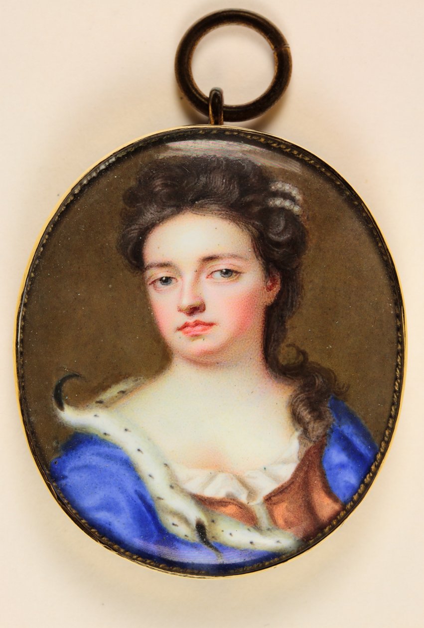 Anna királynő (akvarell pergamen) alkotó: Jean the Younger Petitot
