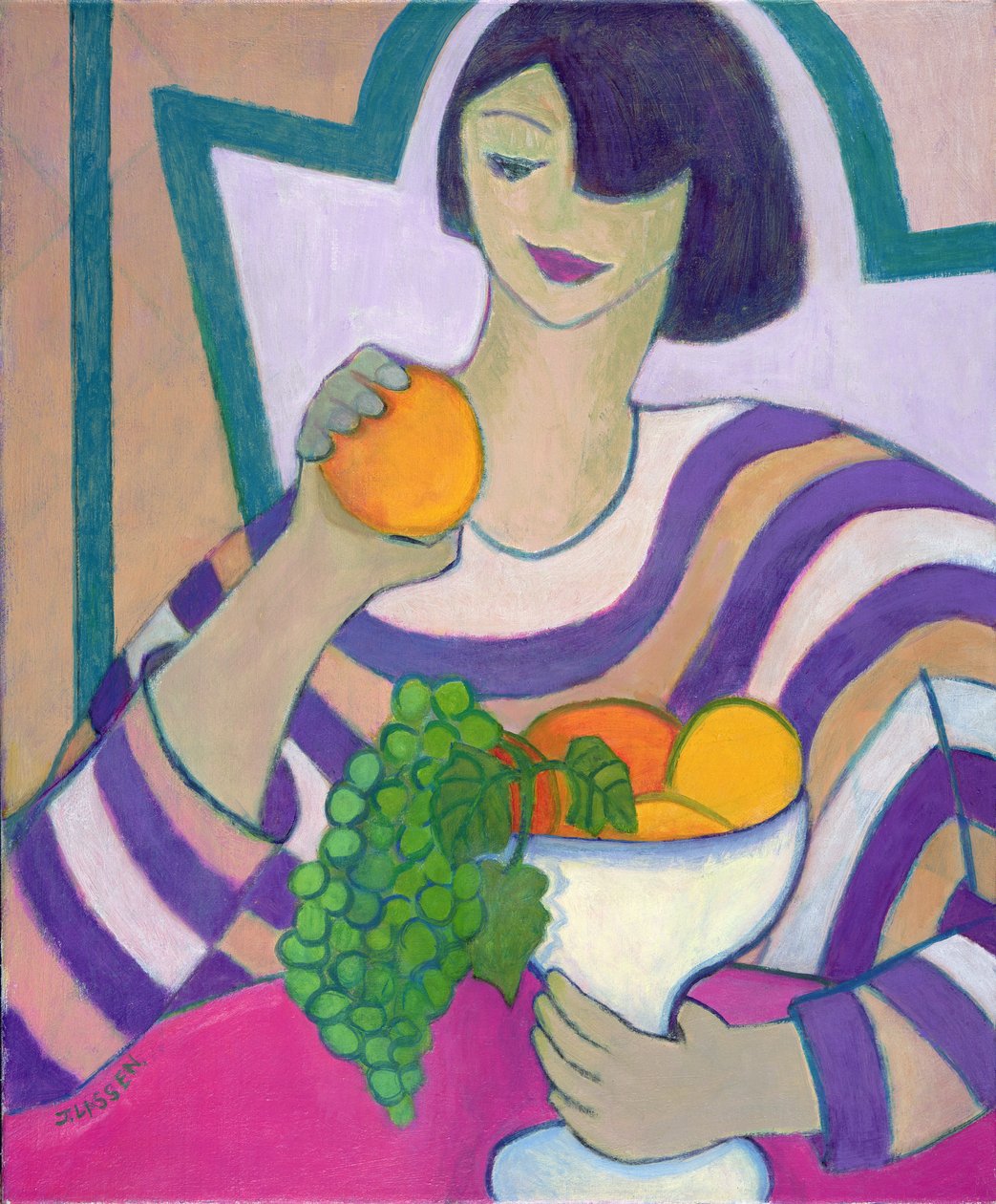 Tiltott gyümölcs, 2003-04 (akril, vászon) alkotó: Jeanette Lassen
