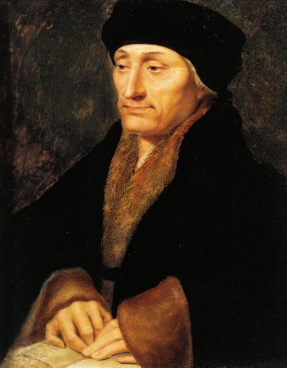 Svájc, Genf, Desiderius Rotterdami Erasmus (1466-1536) portréja alkotó: Jeanne Henriette Rath
