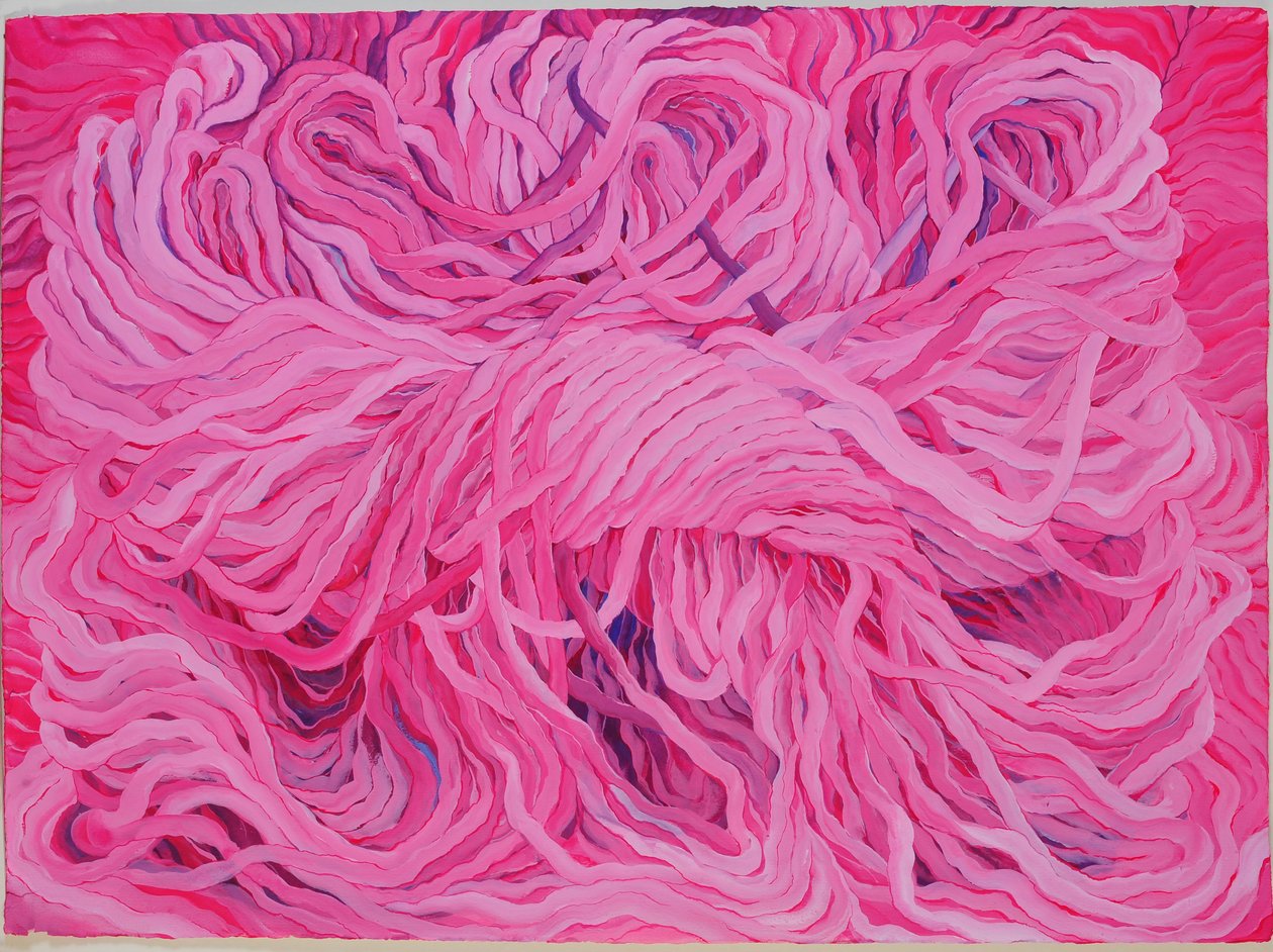 Wool Pink, 2013 (gouache, papír) alkotó: Jeanne Maze