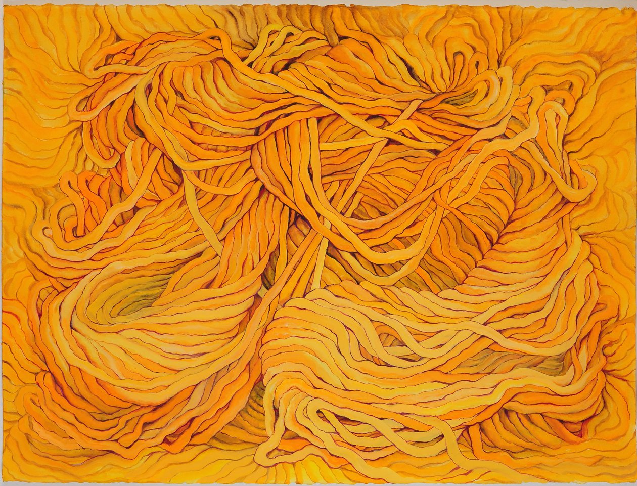 Wool Yellow, 2013 (gouache, papír) alkotó: Jeanne Maze