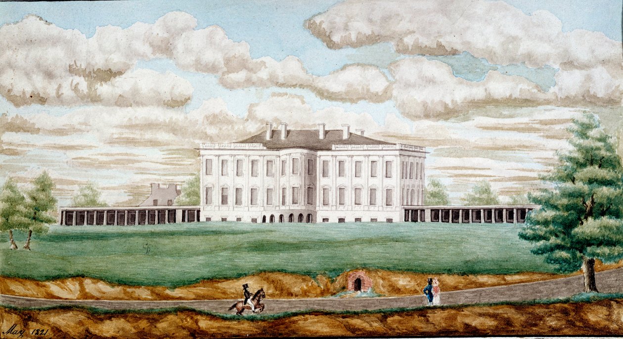 A washingtoni Fehér Ház festménye: Jefferson Vail (1743-1826) 1821 Blerancourt, Musee Franco amerikai alkotó: Jefferson Vail